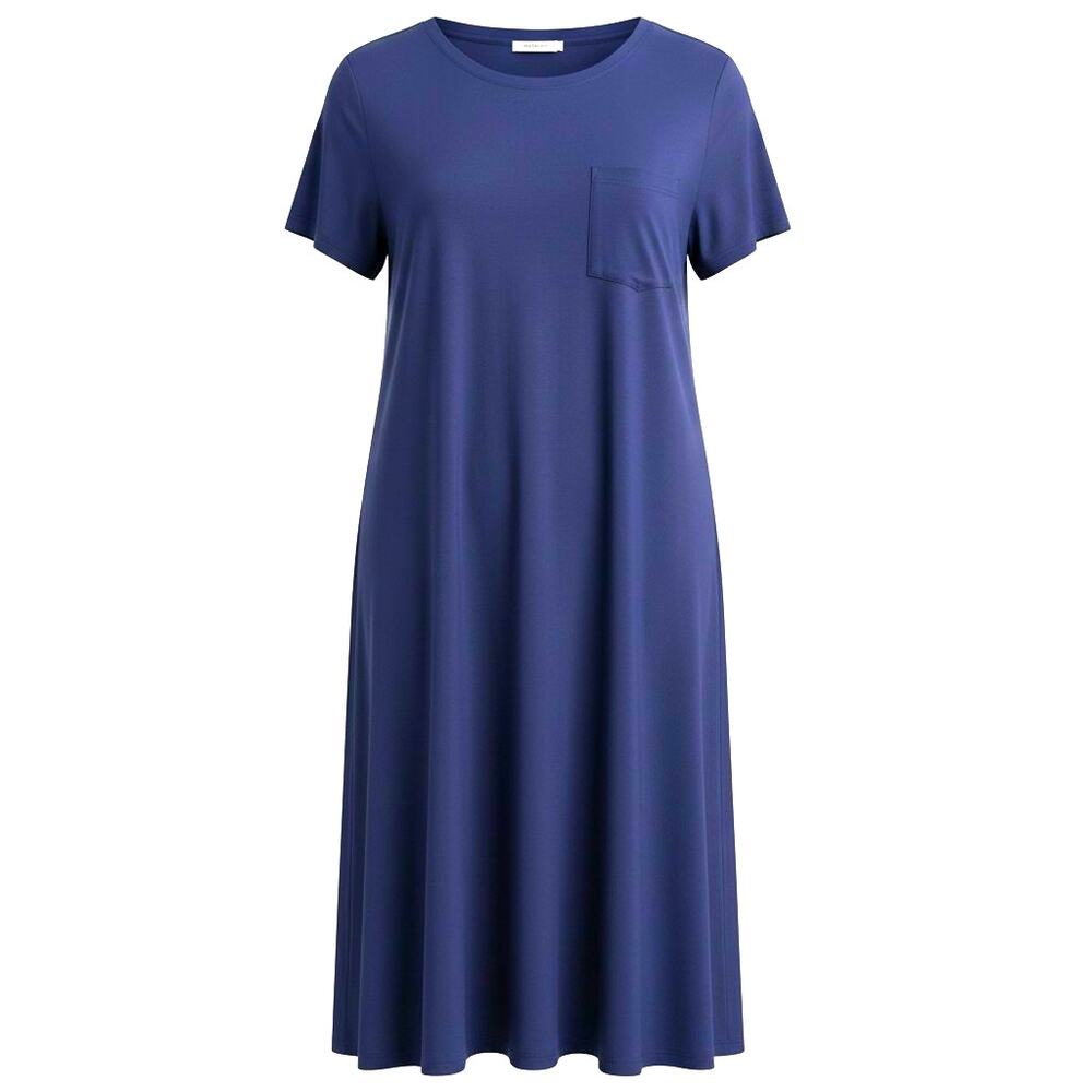 LuLaRoe CARLY High-Low Hemline Dress Patch Pocket Relaxed Soft Womens Size S